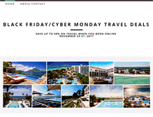 Tablet Screenshot of cybertraveldeals.com